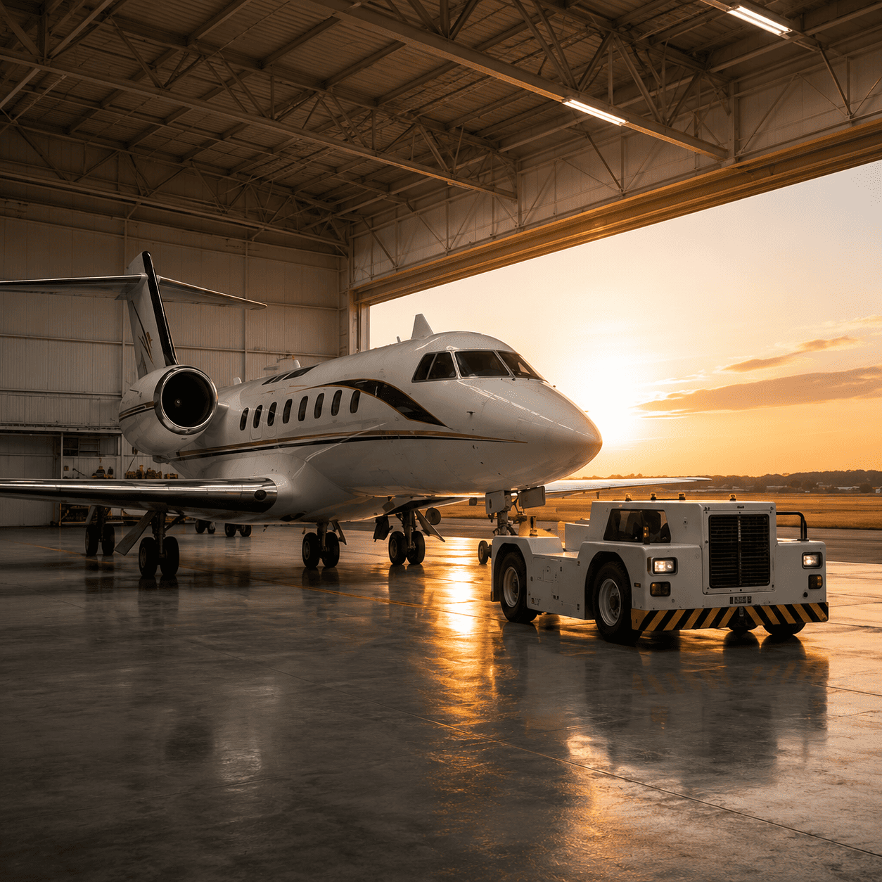 Aircraft in Hangar